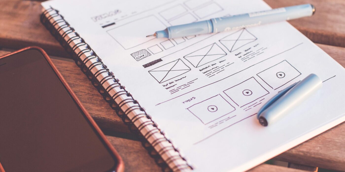 Website Design, Wireframe Doodles