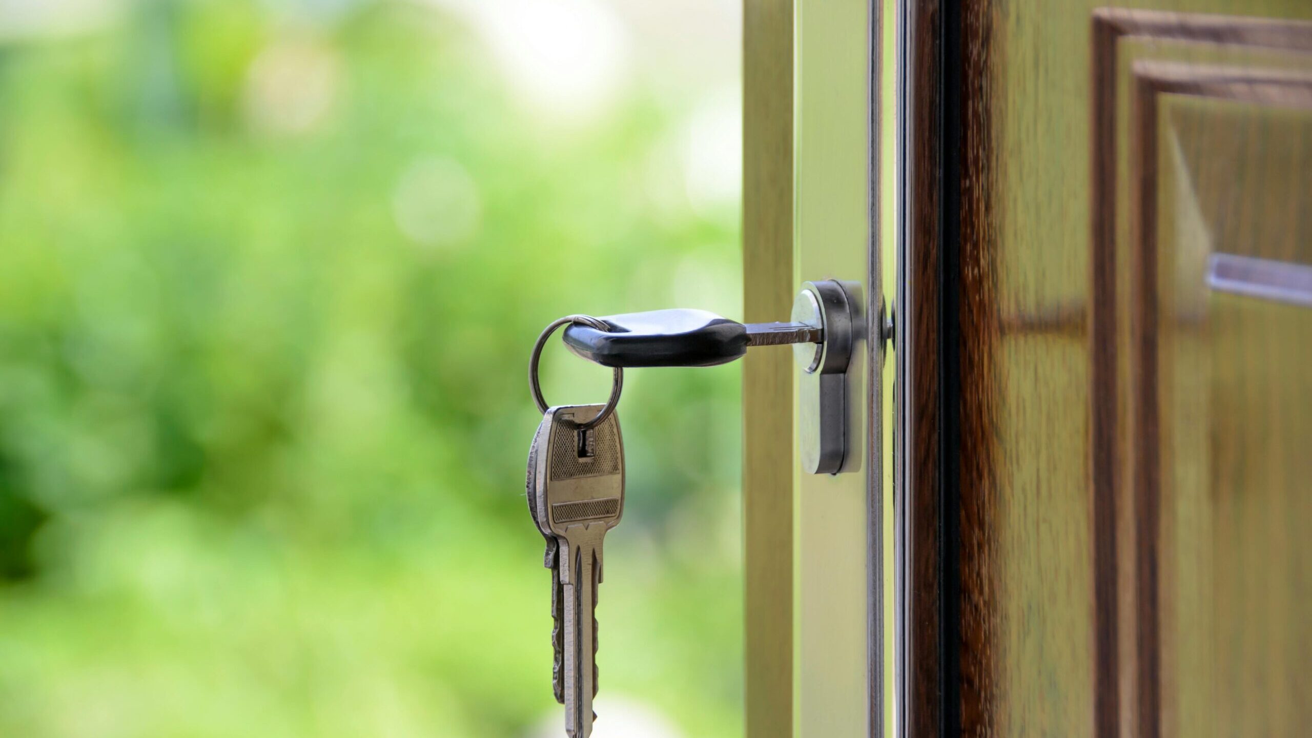Keys in door Keys in door
